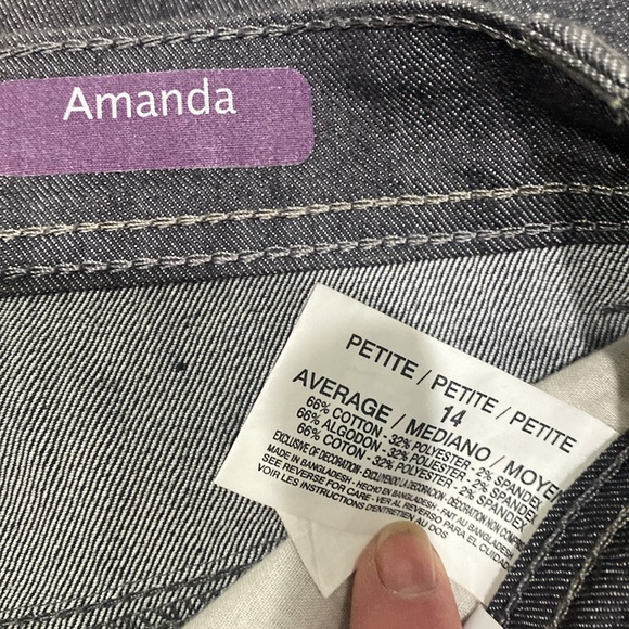 Gloria Vanderbilt jeans. 14P Amanda - Picture 3 of 6